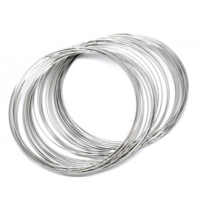 Memory wire voor armbanden Antiek zilver