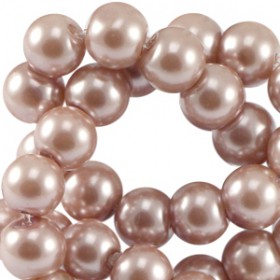 Glaskraal pearl Antique Pink 4mm
