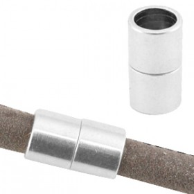 DQ metaal magneetsloten voor 6mm leer Antiek zilver