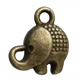 Bedeltje 3D olifant brons