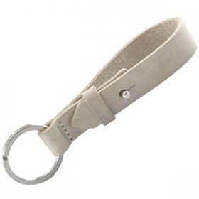Cuoio sleutelhanger 15mm country grey