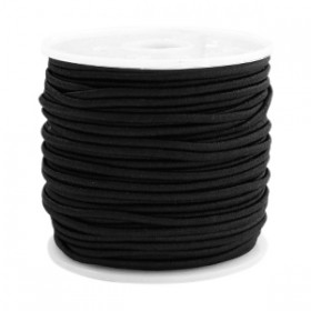 Gekleurde elastische draad 1.5mm Black