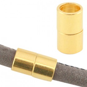 DQ metalen magneetslot Ø6.2mm Goud (nikkelvrij)