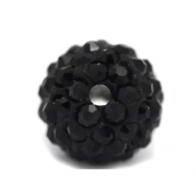 Czech rhinestone beads 6mm Black