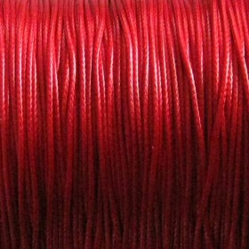 Nylon waxkoord 0.5mm rood