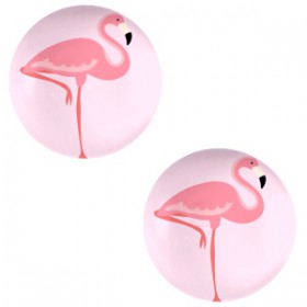 Basic cabochon 20mm Flamingo-pink