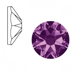 Swarovski Elements 2088-SS34 flatback Xirius Rose Tanzanite purple