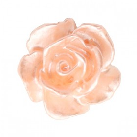 Roosjes kralen 10mm Wit-creamy peach pearl shine
