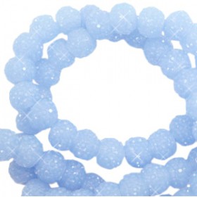 Sparkling beads 6mm Fresh blue