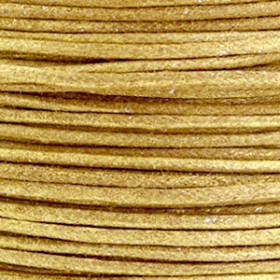 Waxkoord 1.5mm metallic Golden brown