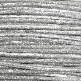 Katoen waxkoord 1mm Metallic Carbon grey