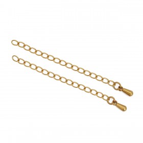 Verlengketting 304 Stainless steel gold plated