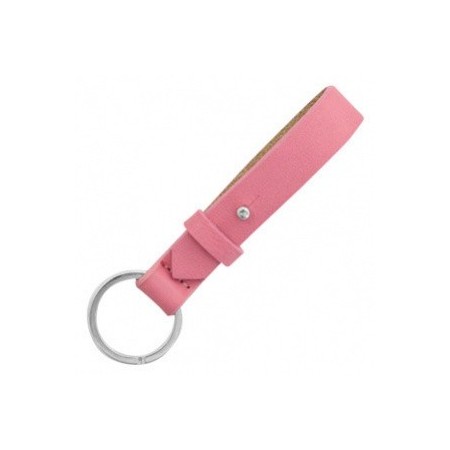 Cuoio sleutelhanger 15mm Peonia pink