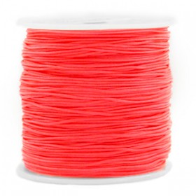 Macramé draad 0.8mm Living coral red