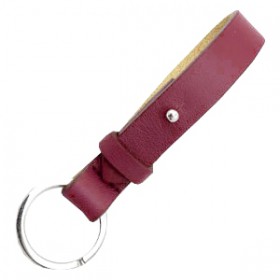 Cuoio sleutelhanger 15mm Tawny port red