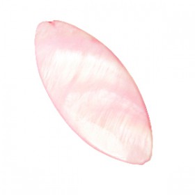 Schelp kralen ovaal 37x17mm Light pink